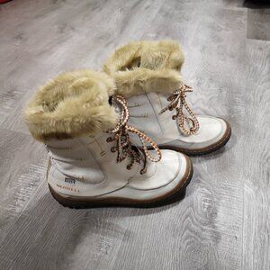 Merrell Select Dry Silver Lining Insulated Suede Ladies Size 6.5 Boots